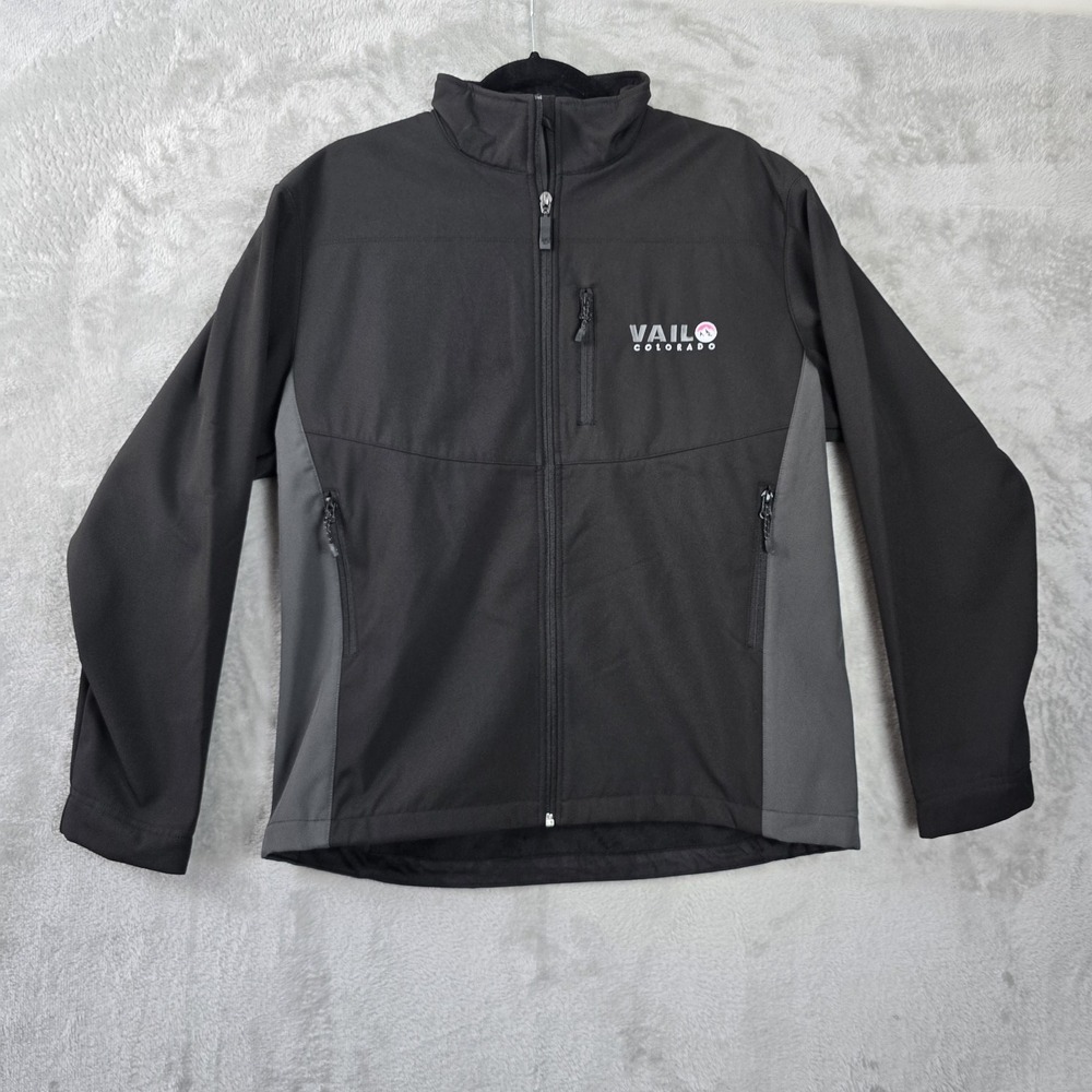 Spring Mountain Fleecewear Co. Vail Colorado Jacket Women's XL Black Wear Ready